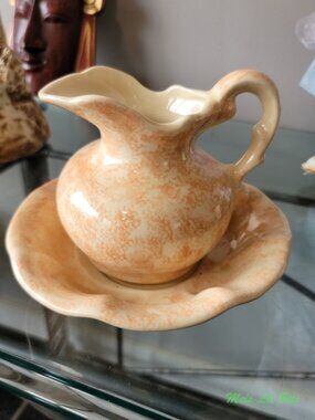Hand Made Small Pitcher and Wash Basin